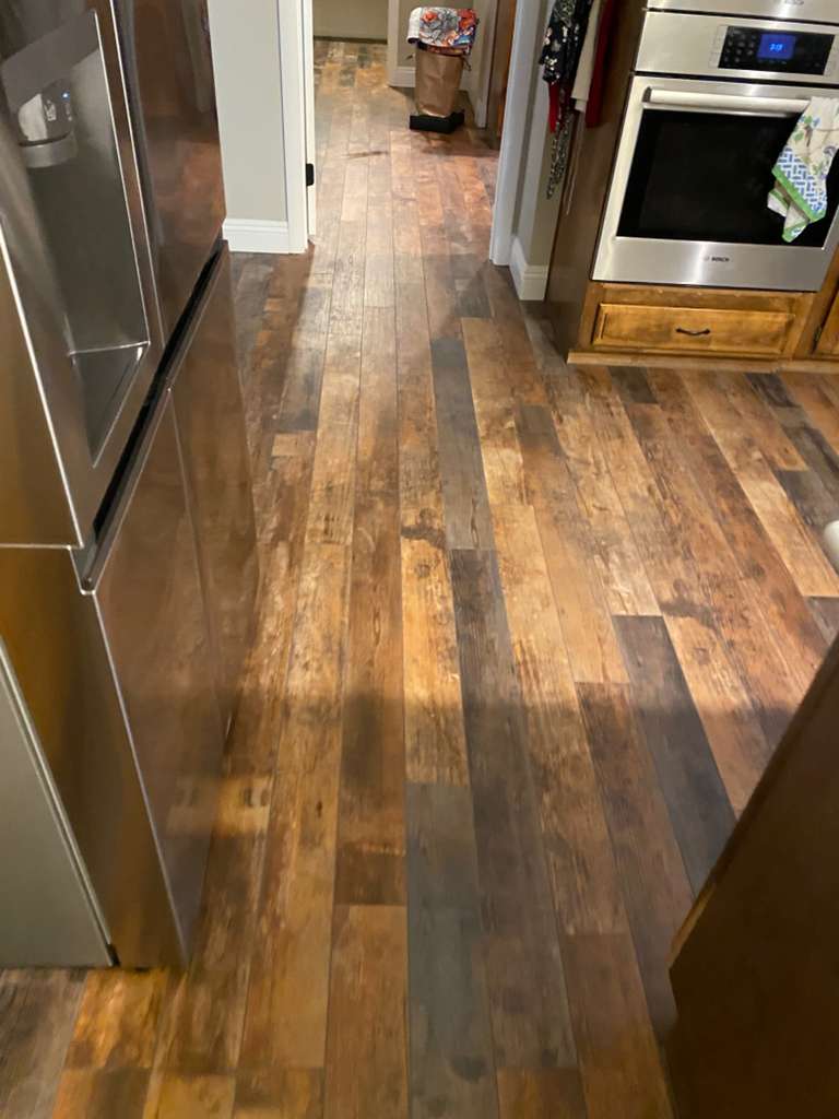 After: new kitchen flooring